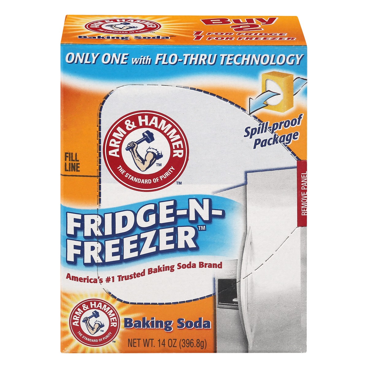 slide 1 of 11, ARM & HAMMER Fridge N Freezer Baking Soda Air Freshener, 14 oz