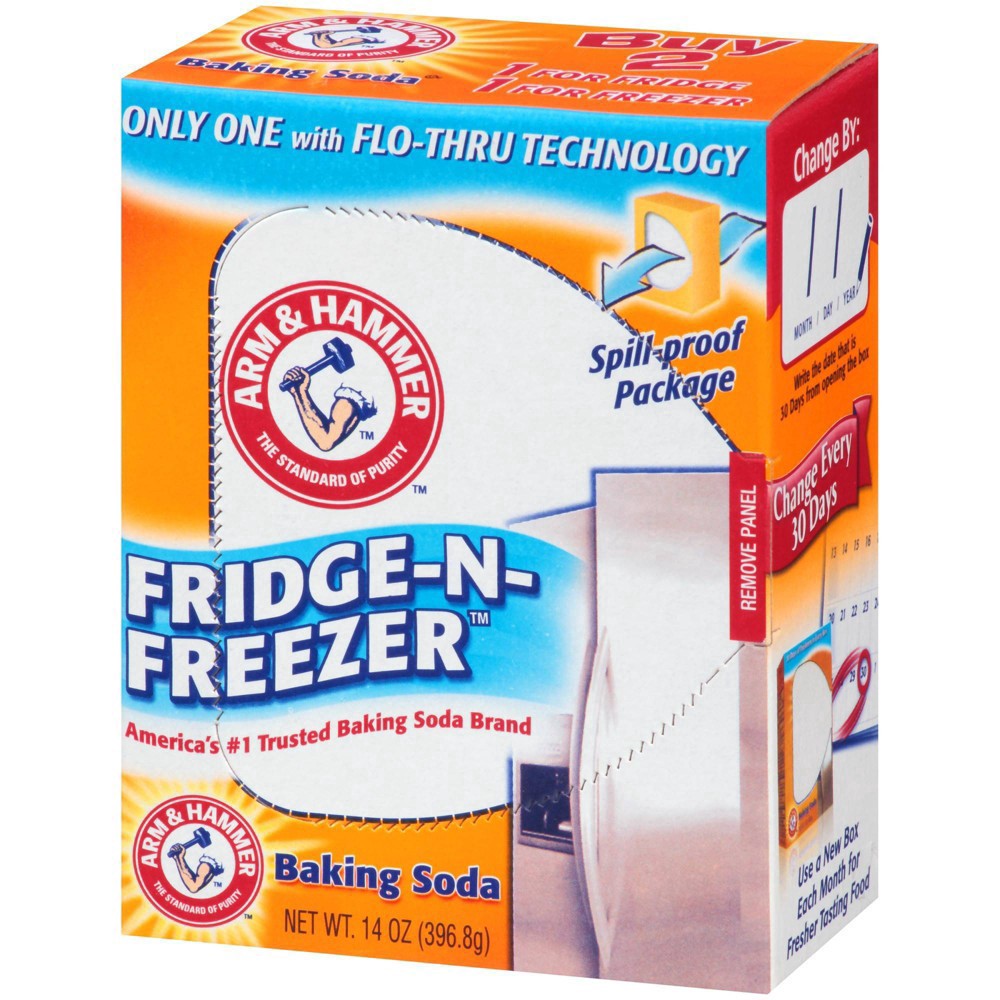 slide 2 of 11, ARM & HAMMER Fridge N Freezer Baking Soda Air Freshener, 14 oz