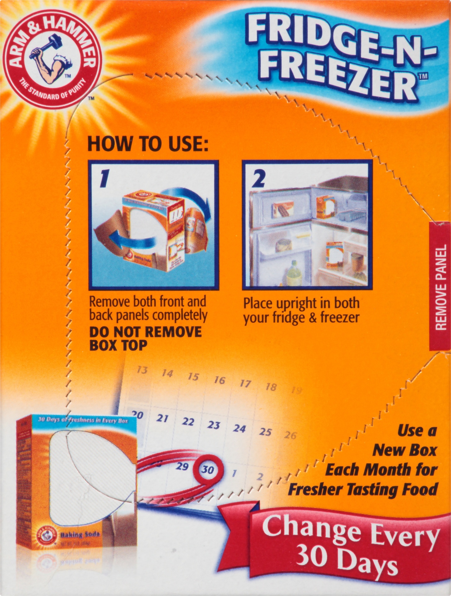 slide 6 of 6, ARM & HAMMER Fridge N Freezer Baking Soda Air Freshener, 14 oz