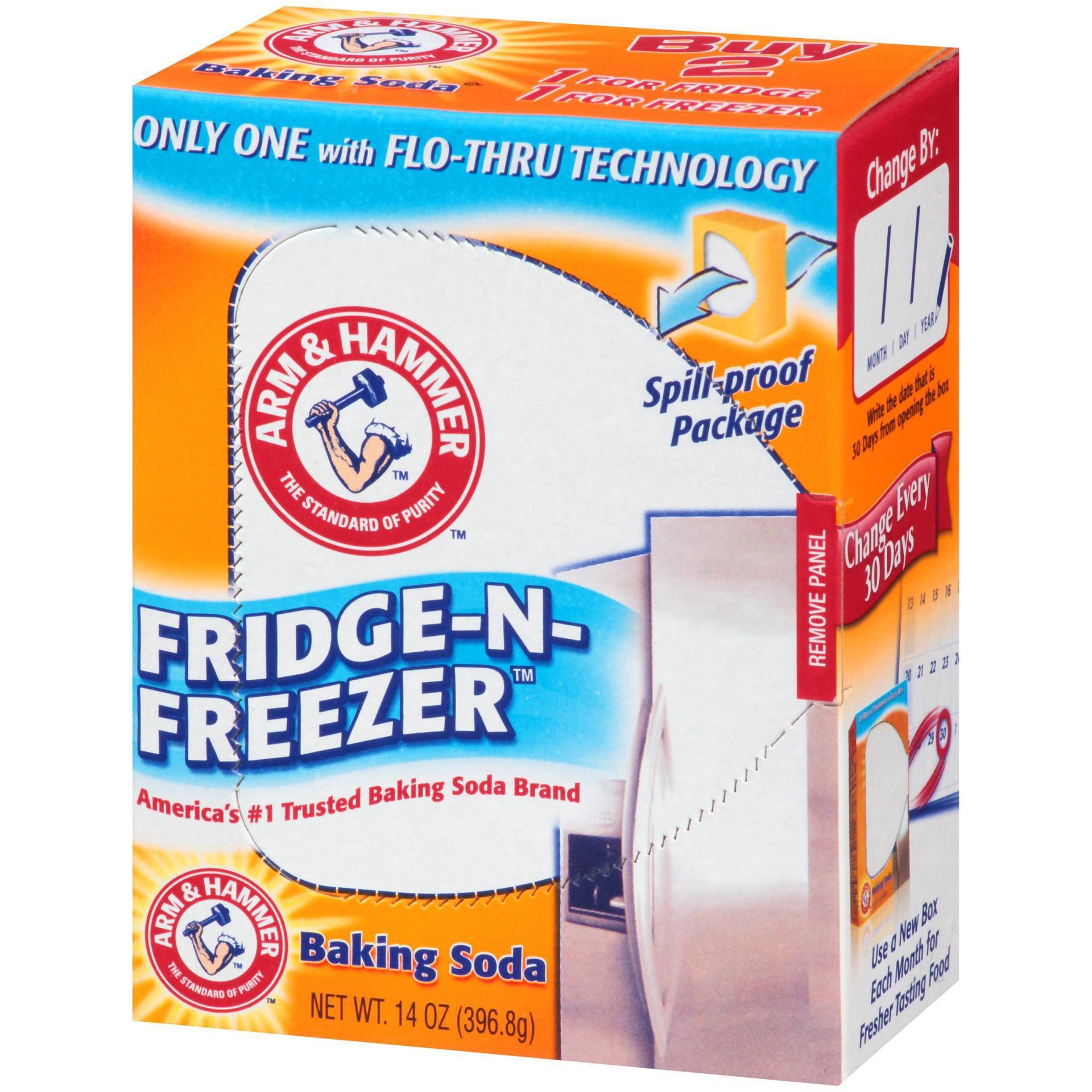 slide 3 of 11, ARM & HAMMER Fridge N Freezer Baking Soda Air Freshener, 14 oz