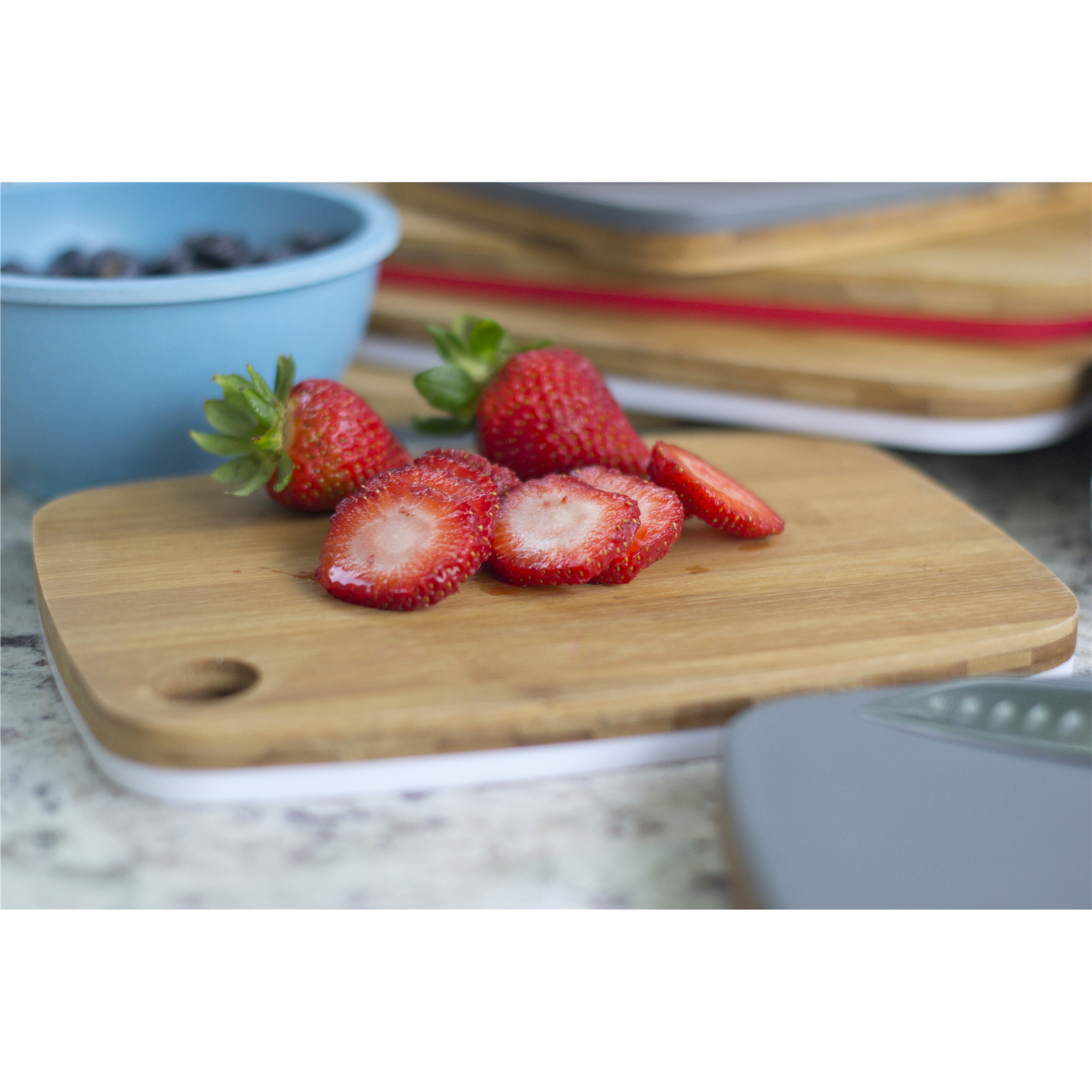 slide 5 of 5, Architec FLIP CHOP VEGGIE VS MEAT BOARD WHITE, 1 ct