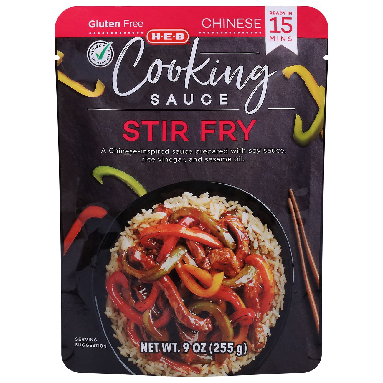 slide 1 of 1, H-E-B Stir Fry Chinese Cooking Sauce, 9 oz