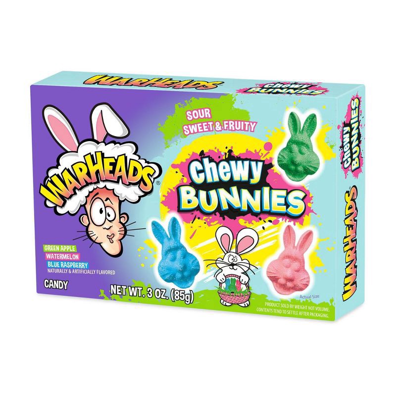 slide 2 of 5, Warheads Chewy Bunnies Theater Box - 3.5oz, 3.5 oz