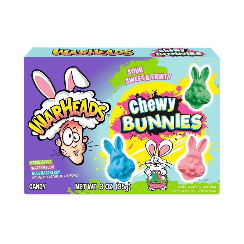 slide 1 of 5, Warheads Chewy Bunnies Theater Box - 3.5oz, 3.5 oz