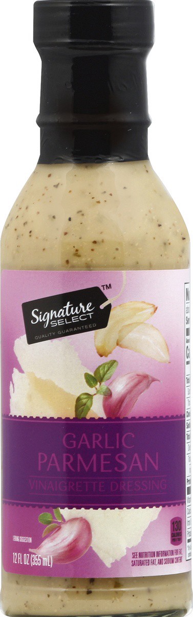 slide 2 of 2, Signature Select Dressing Garlic Parmesan Vinaigrette, 12 fl oz