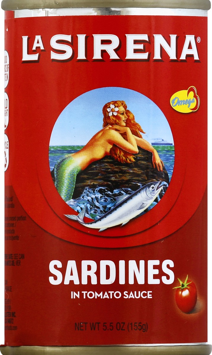 slide 3 of 3, La Sirena Sardines In Tomato Sauce, 5.5 oz