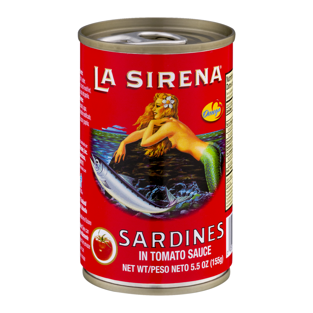 slide 1 of 3, La Sirena Sardines In Tomato Sauce, 5.5 oz