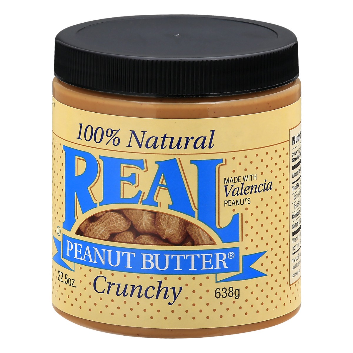 slide 8 of 13, Real Peanut Butter Crunchy 100% Natural Peanut Butter 22.5 oz, 22.5 oz