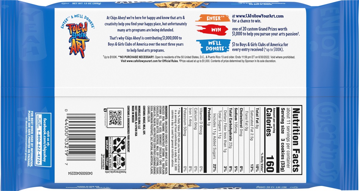 slide 9 of 9, CHIPS AHOY! Original Chocolate Chip Cookies, 13 oz, 13 oz