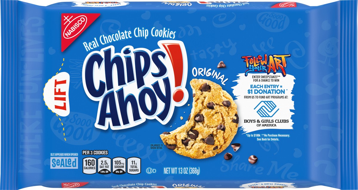 slide 5 of 9, CHIPS AHOY! Original Chocolate Chip Cookies, 13 oz, 13 oz