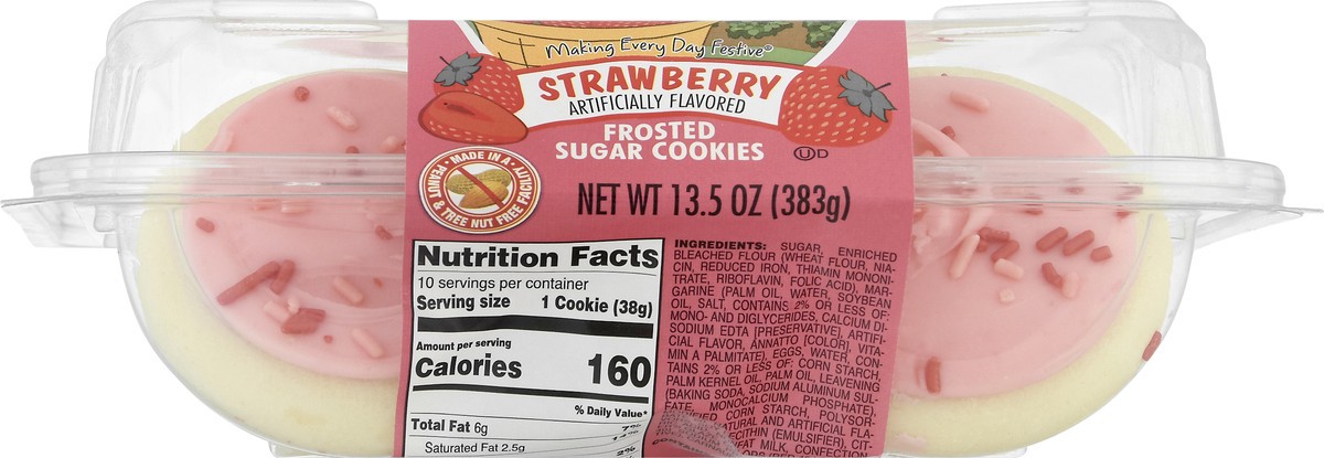 slide 12 of 12, Lofthouse Frosted Sugar Strawberry Cookies 13.5 oz, 13.5 oz