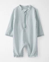 Little Planet Baby Boy Recycled Long-Sleeve Rashguard Swimsuit - 24M