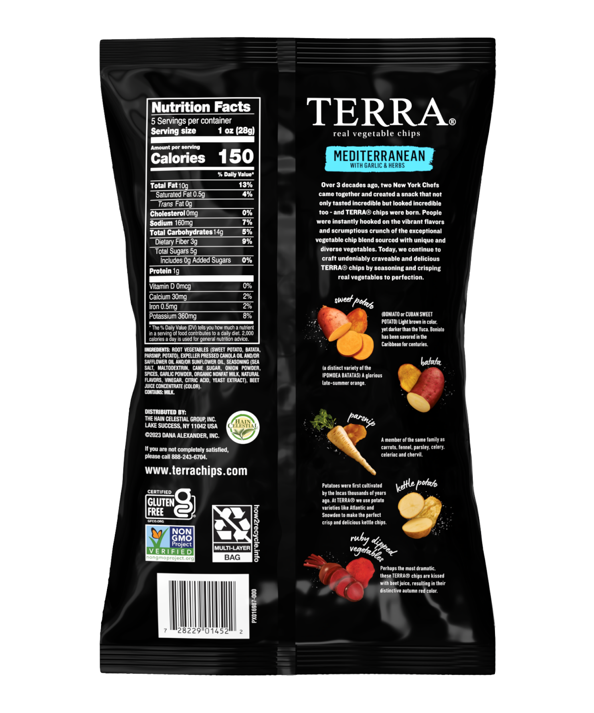 slide 3 of 5, Terra Mediterranean Vegetable Chips, 5 oz