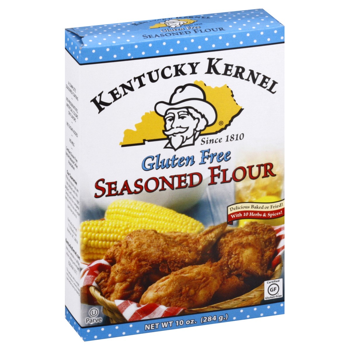 slide 7 of 9, Kentucky Kernel Gluten Free Seasoned Flour, 10 oz