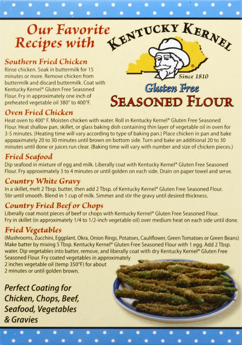 slide 2 of 9, Kentucky Kernel Gluten Free Seasoned Flour, 10 oz