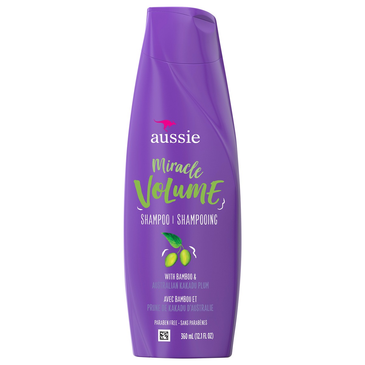 slide 1 of 2, Aussie Paraben-Free Miracle Volume Shampoo w/ Plum & Bamboo For Fine Hair, 12.1 fl oz, 12.10 fl oz