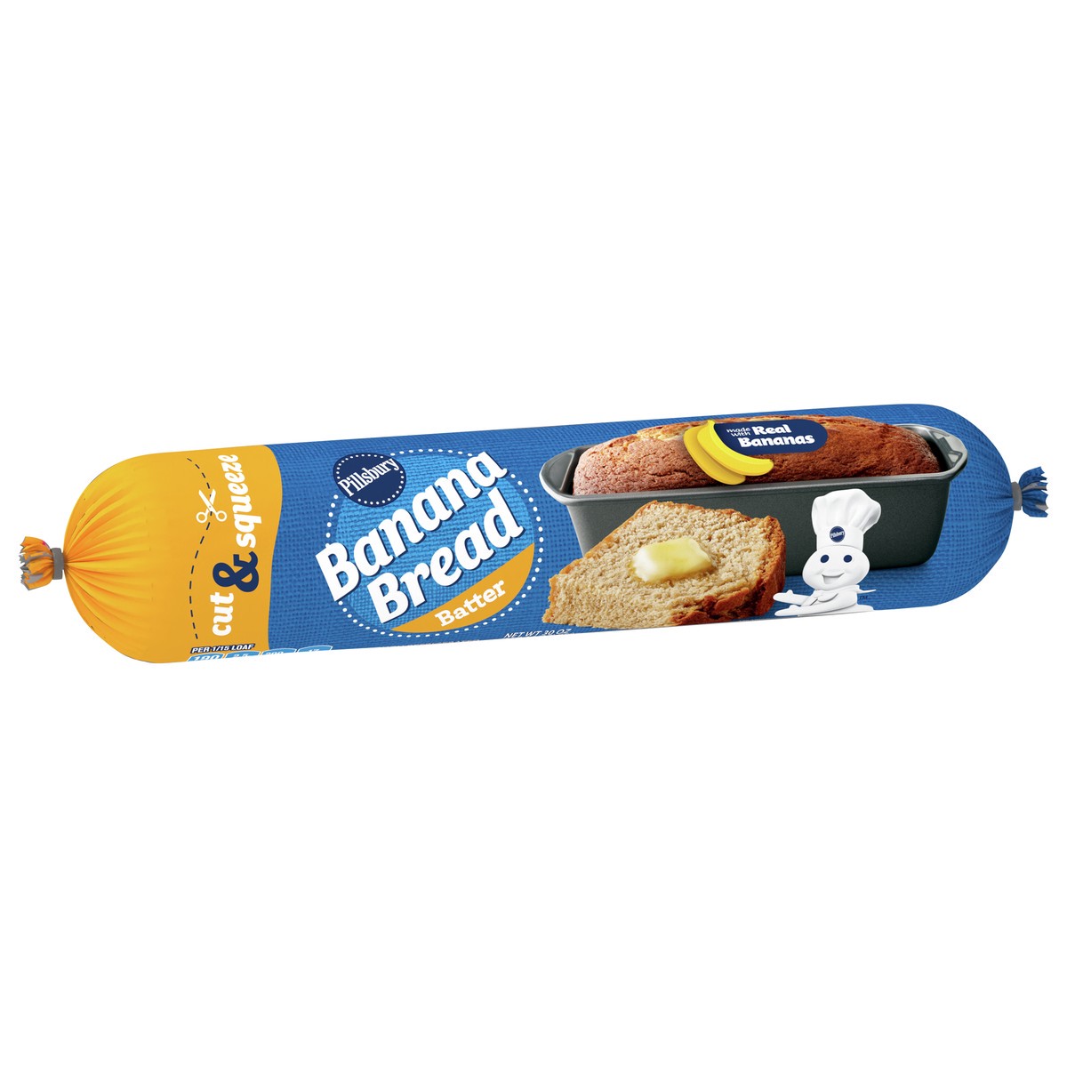 slide 2 of 9, Pillsbury Banana Bread Batter, Cut & Squeeze Package, 30 oz., 30 oz