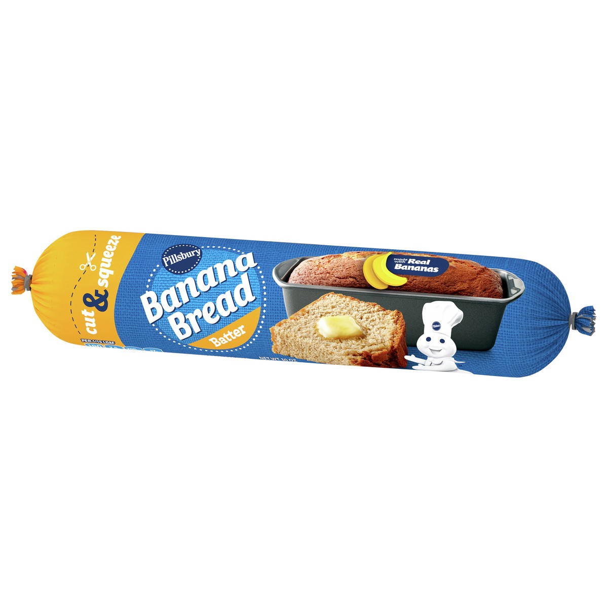 slide 3 of 9, Pillsbury Banana Bread Batter, Cut & Squeeze Package, 30 oz., 30 oz