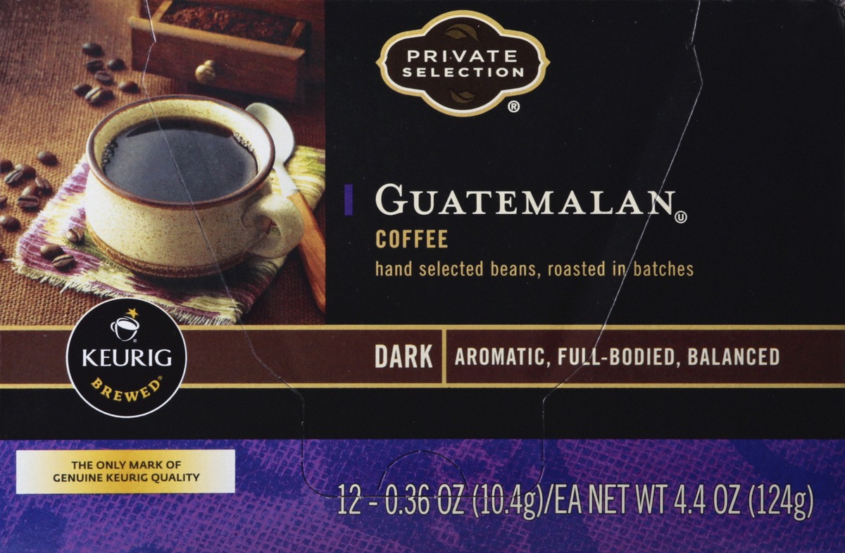 slide 2 of 12, Private Selection Guatemalan Dark K-Cup Packs Coffee 12 ea, 12 ct