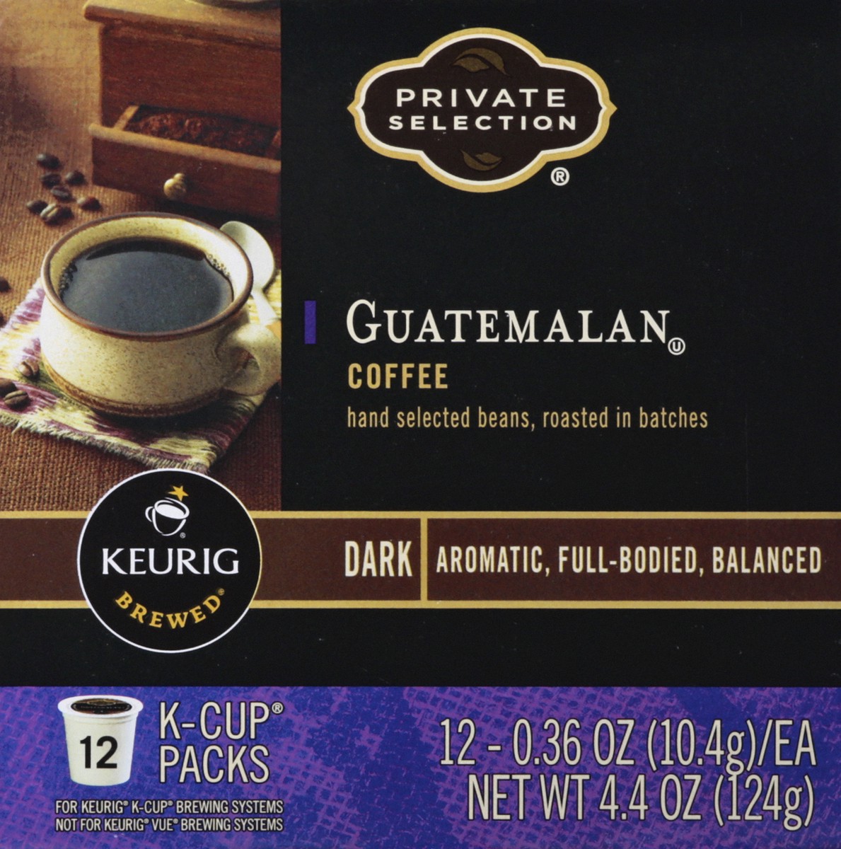 slide 12 of 12, Private Selection Guatemalan Dark K-Cup Packs Coffee 12 ea, 12 ct