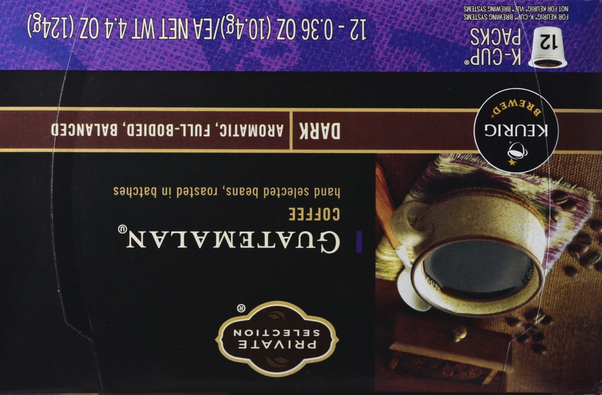 slide 5 of 12, Private Selection Guatemalan Dark K-Cup Packs Coffee 12 ea, 12 ct