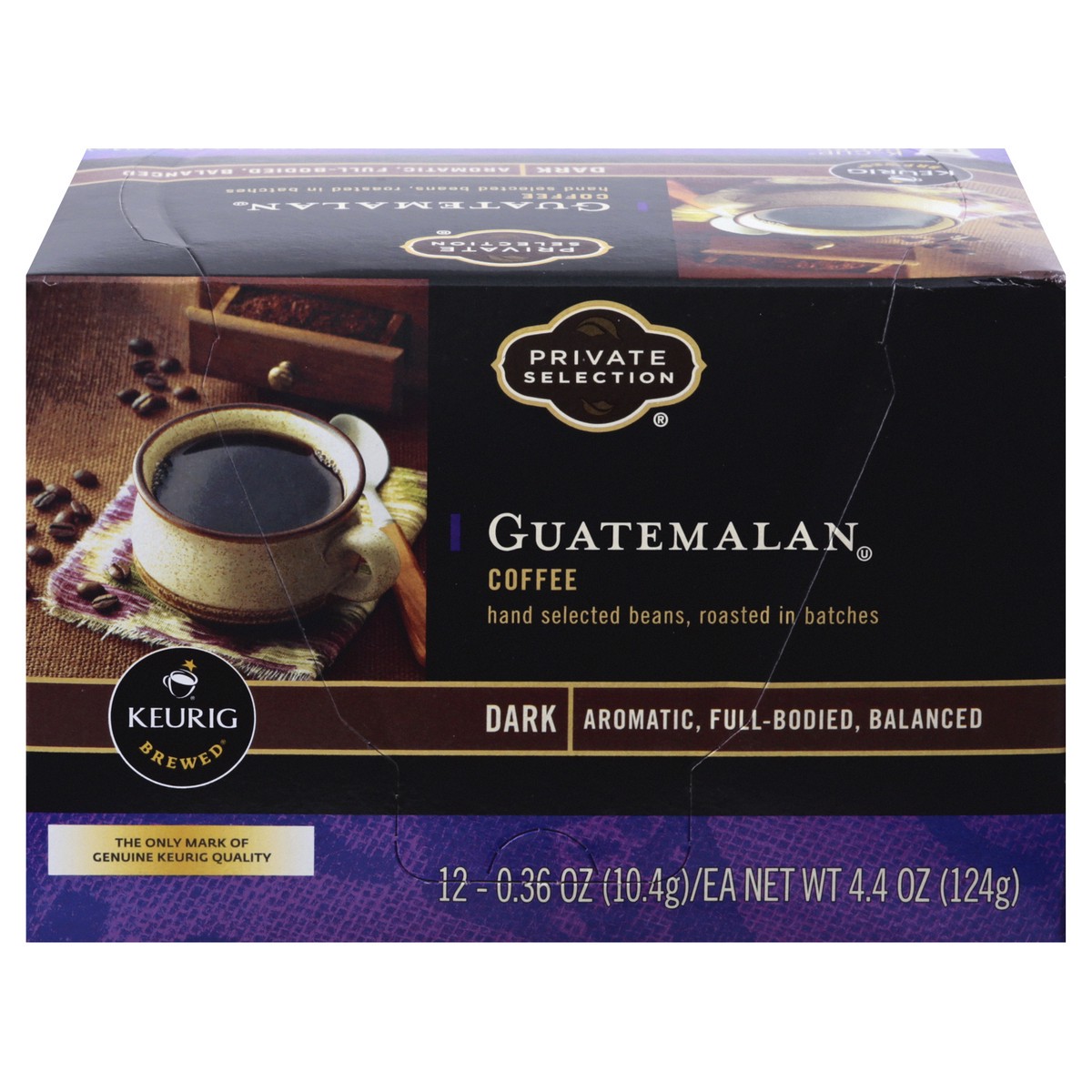 slide 1 of 12, Private Selection Guatemalan Dark K-Cup Packs Coffee 12 ea, 12 ct