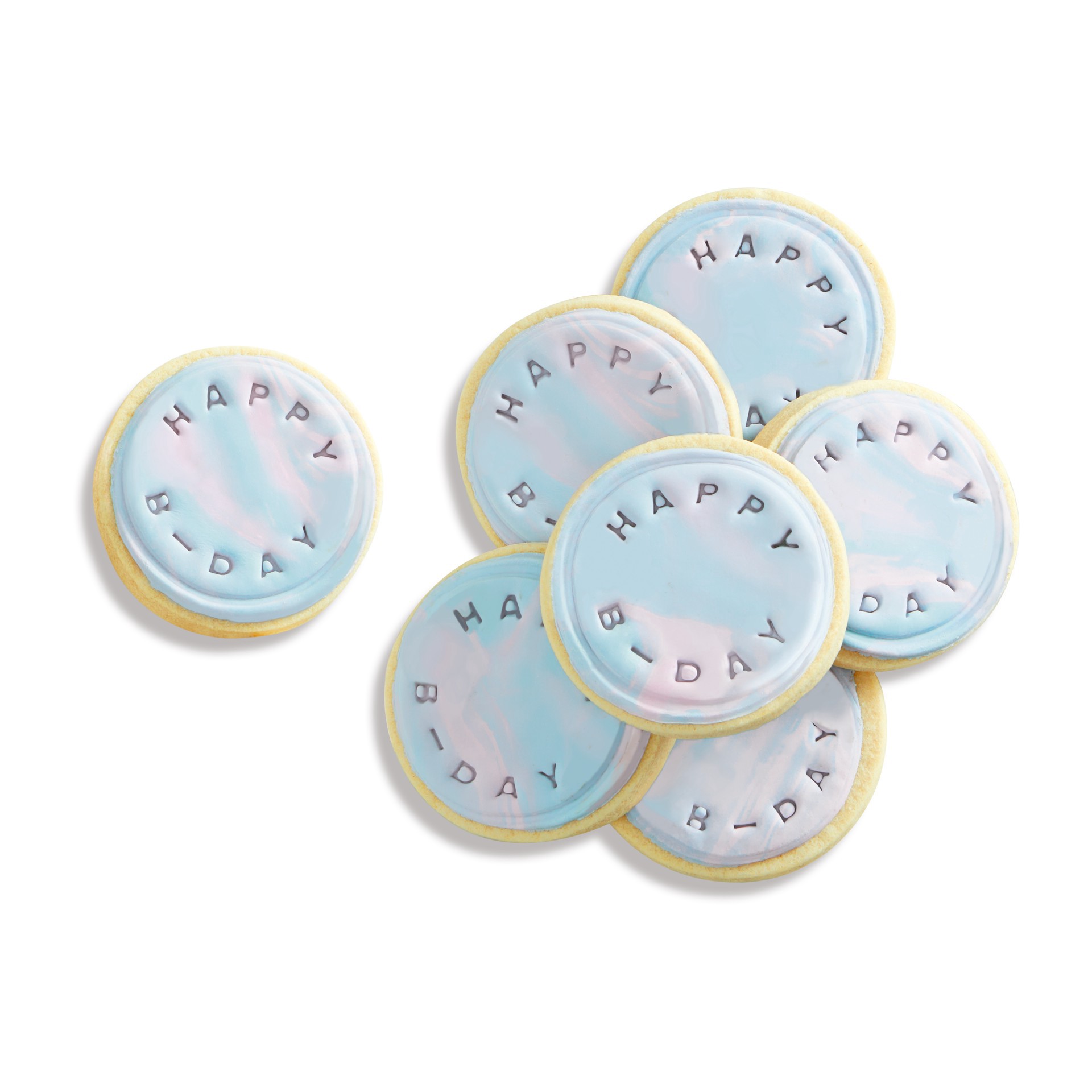 slide 3 of 5, Alphabet & Number Cookie Embosser Kit By Makery, 2.88 in x 2.88 in x 1 in