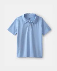 Oshkosh Boys Uniform Active Polo Shirt - Blue Blue 8