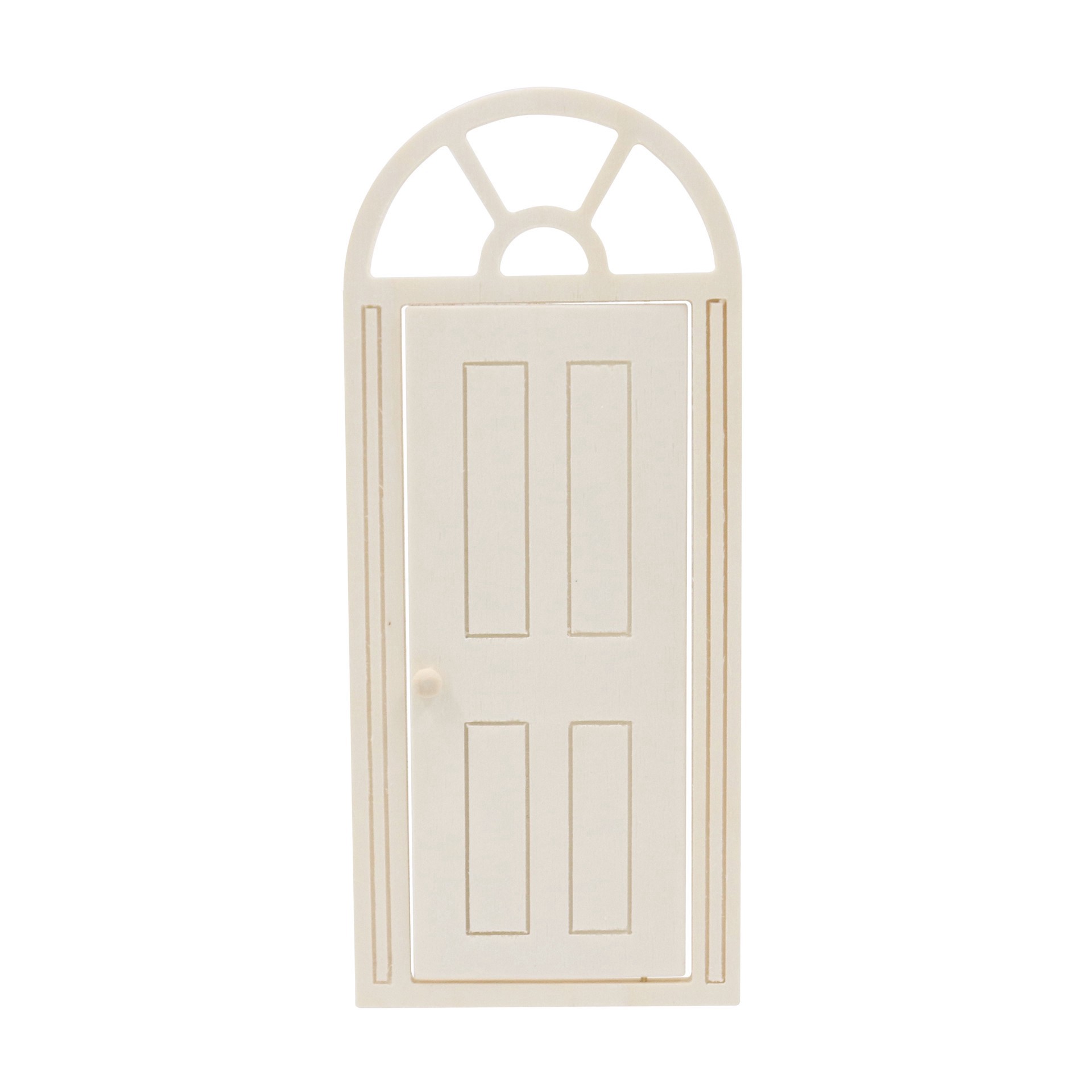 slide 3 of 3, Make Market Mini White Door With Arch Top Window By Ashland, 3.9 in x 0.5 in x 9.25 in