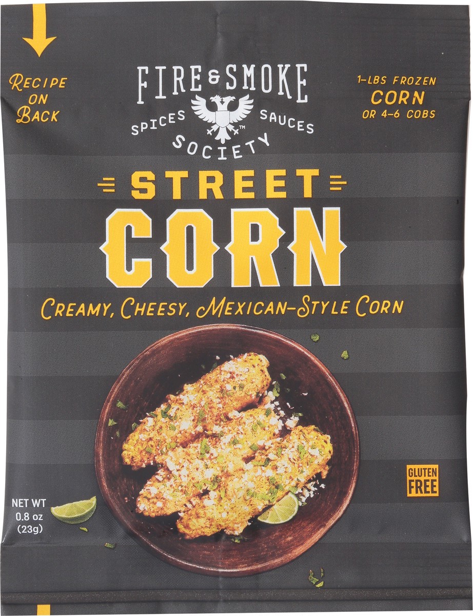 slide 9 of 13, Fire & Smoke Society Mexican-Style Street Corn Seasoning Mix 0.8 oz, 0.8 oz