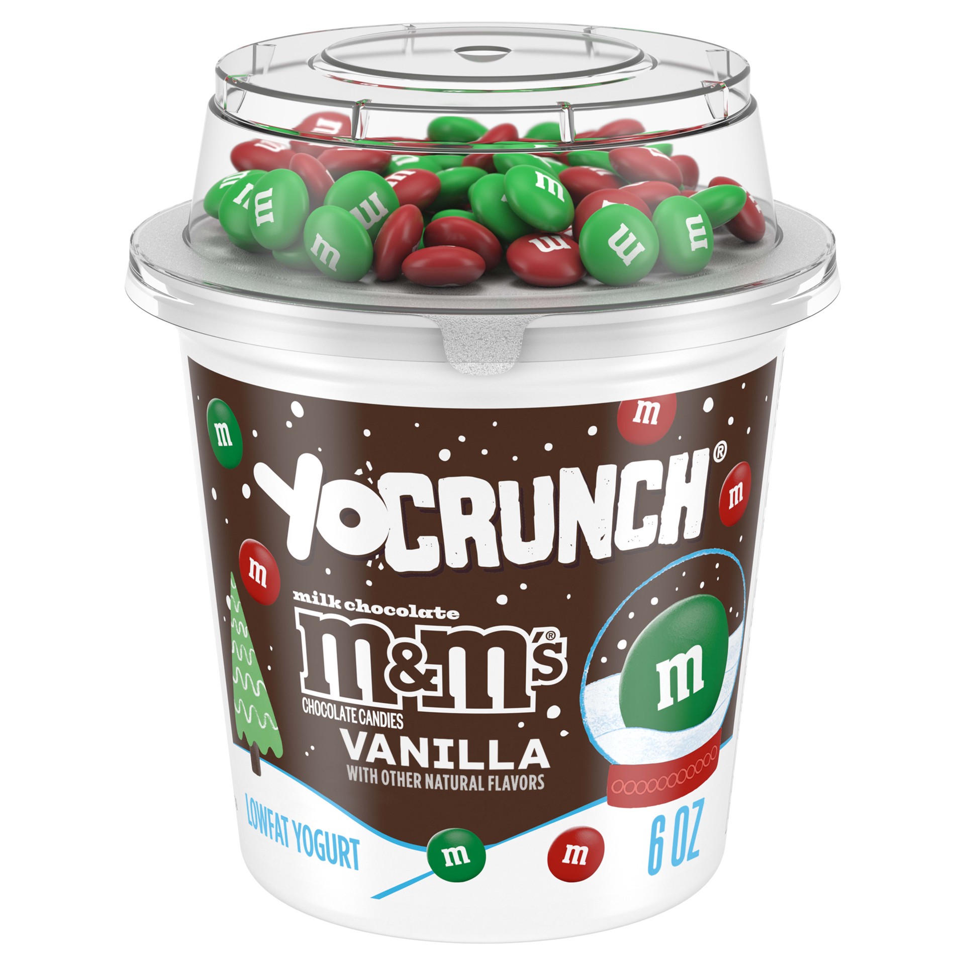 slide 1 of 5, YoCrunch Low Fat Vanilla Yogurt with M&Ms, 6 oz., 6 oz