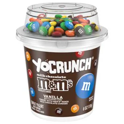 YoCrunch Low Fat Vanilla Yogurt with M&Ms, 6 oz.