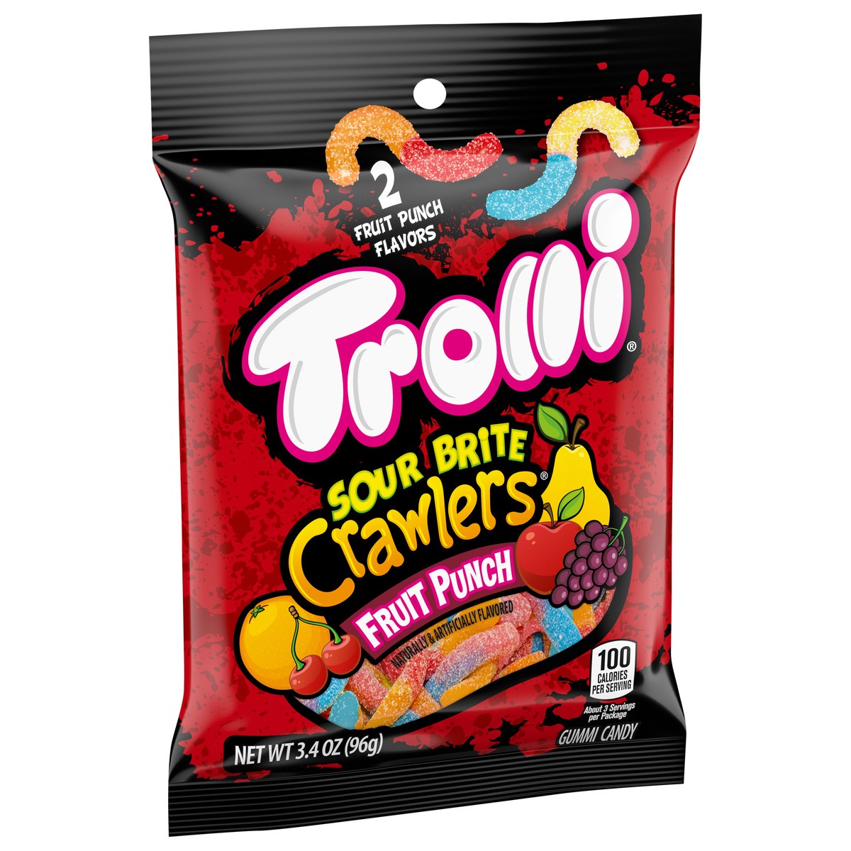 slide 8 of 9, Trolli - TR 06999 154281 Fruit Punch SBC PEG Everyday - EG 3.4oz No PMT_3D Sugar, 3.4 oz