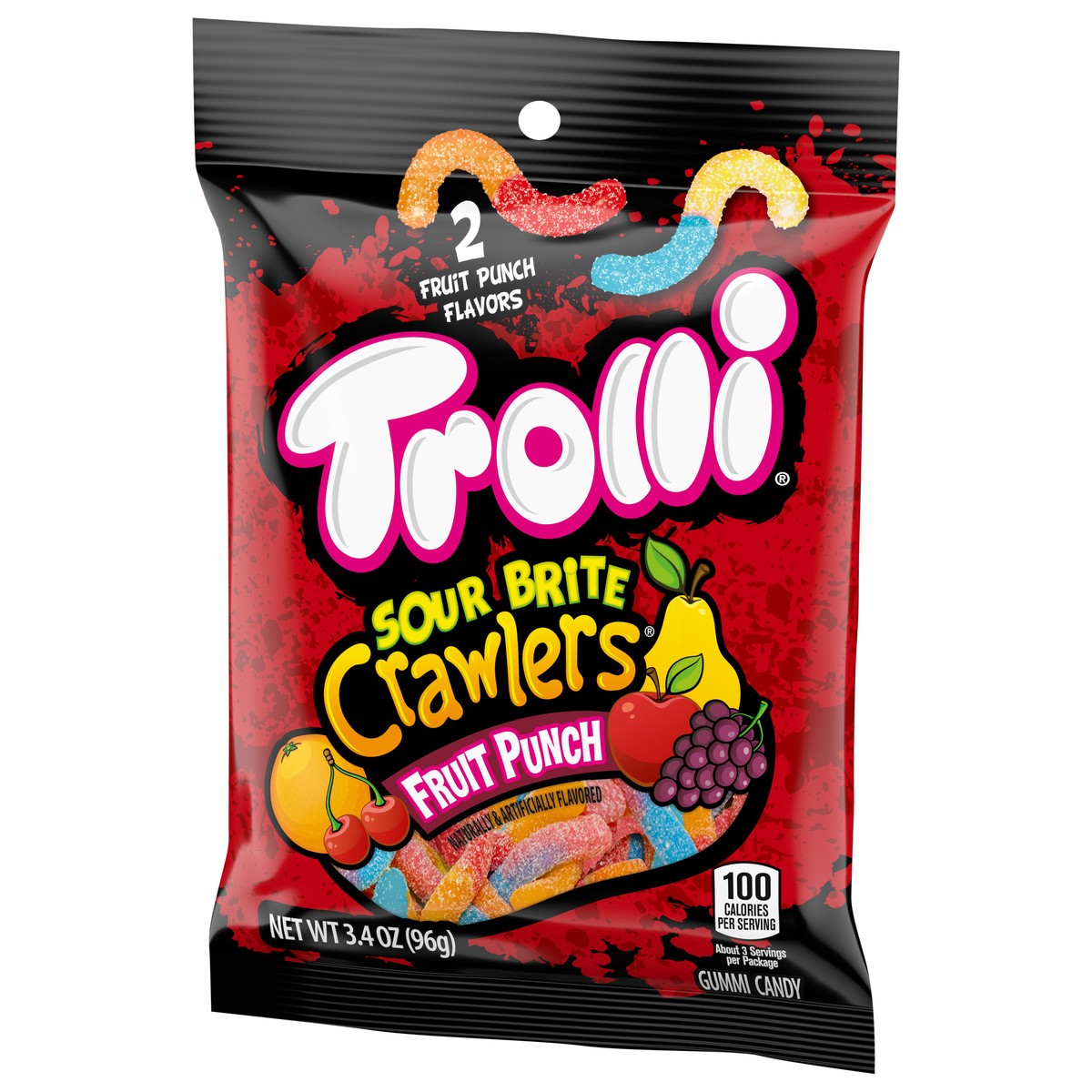 slide 9 of 9, Trolli - TR 06999 154281 Fruit Punch SBC PEG Everyday - EG 3.4oz No PMT_3D Sugar, 3.4 oz