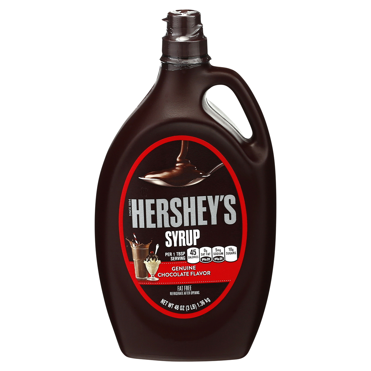 slide 1 of 1, Hershey's Syrup, Chocolate, 48 oz