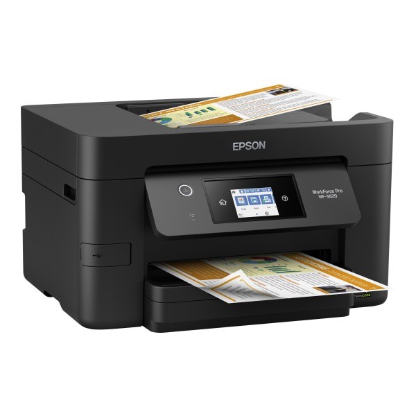 slide 2 of 6, Epson Workforce Pro Wf-3820 Wireless Inkjet All-In-One Color Printer, C11Cj07201, 1 ct