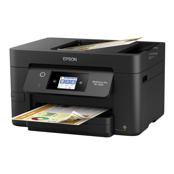 slide 5 of 6, Epson Workforce Pro Wf-3820 Wireless Inkjet All-In-One Color Printer, C11Cj07201, 1 ct