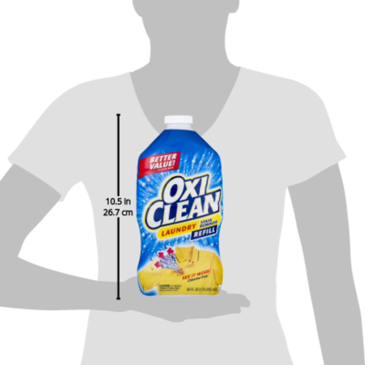 slide 5 of 9, Oxi-Clean Laundry Stain Remover Refill, 56 fl oz, 56 fl oz