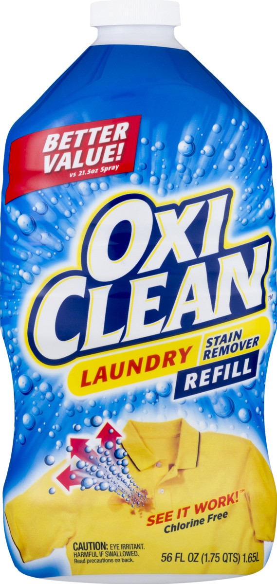 slide 7 of 9, Oxi-Clean Laundry Stain Remover Refill, 56 fl oz, 56 fl oz