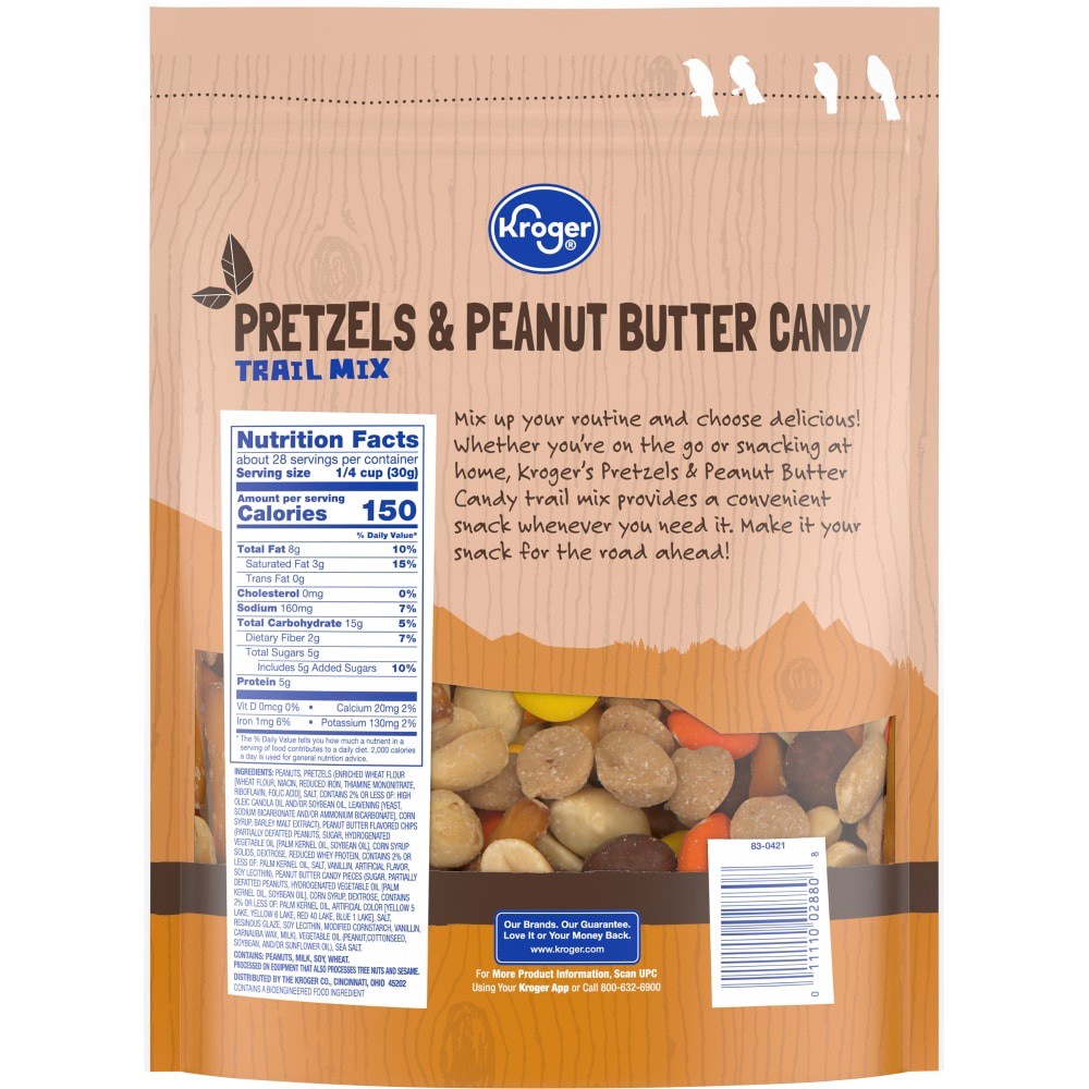 slide 3 of 4, Kroger Peanut Butter Favored Pretzel Trail Mix, 30 oz