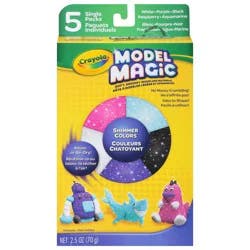 Crayola Nontoxic Shimmer Colors Model Magic 5 Single Packs 2.5 oz