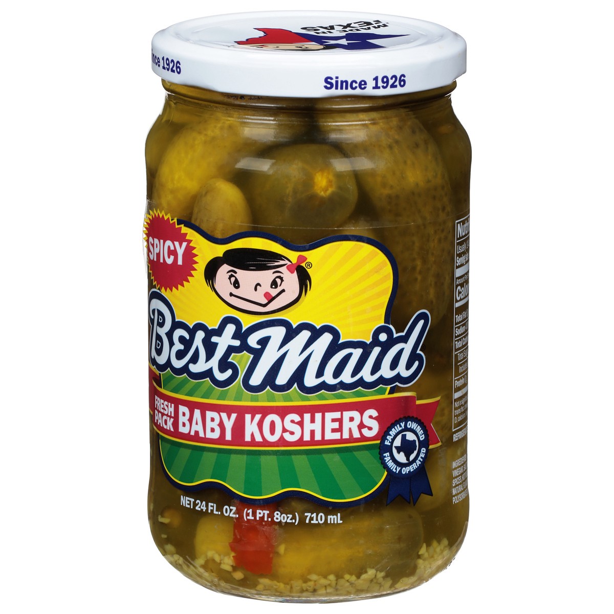 slide 9 of 13, Best Maid Baby Koshers Spicy Pickles Fresh Pack 24 fl oz, 24 oz