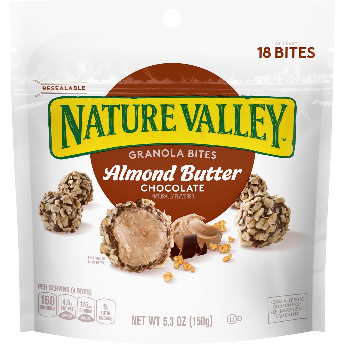 slide 1 of 3, Nature Valley Almond Butter Chocolate Granola Bars, 5.3 oz