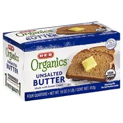 H-E-B Organics Unsalted Butter