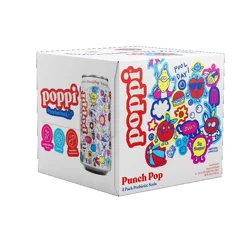 Poppi Punch Pop Prebiotic Soda 4 - 12 fl oz Cans