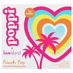 Poppi Punch Pop Prebiotic Soda 4 - 12 fl oz Cans
