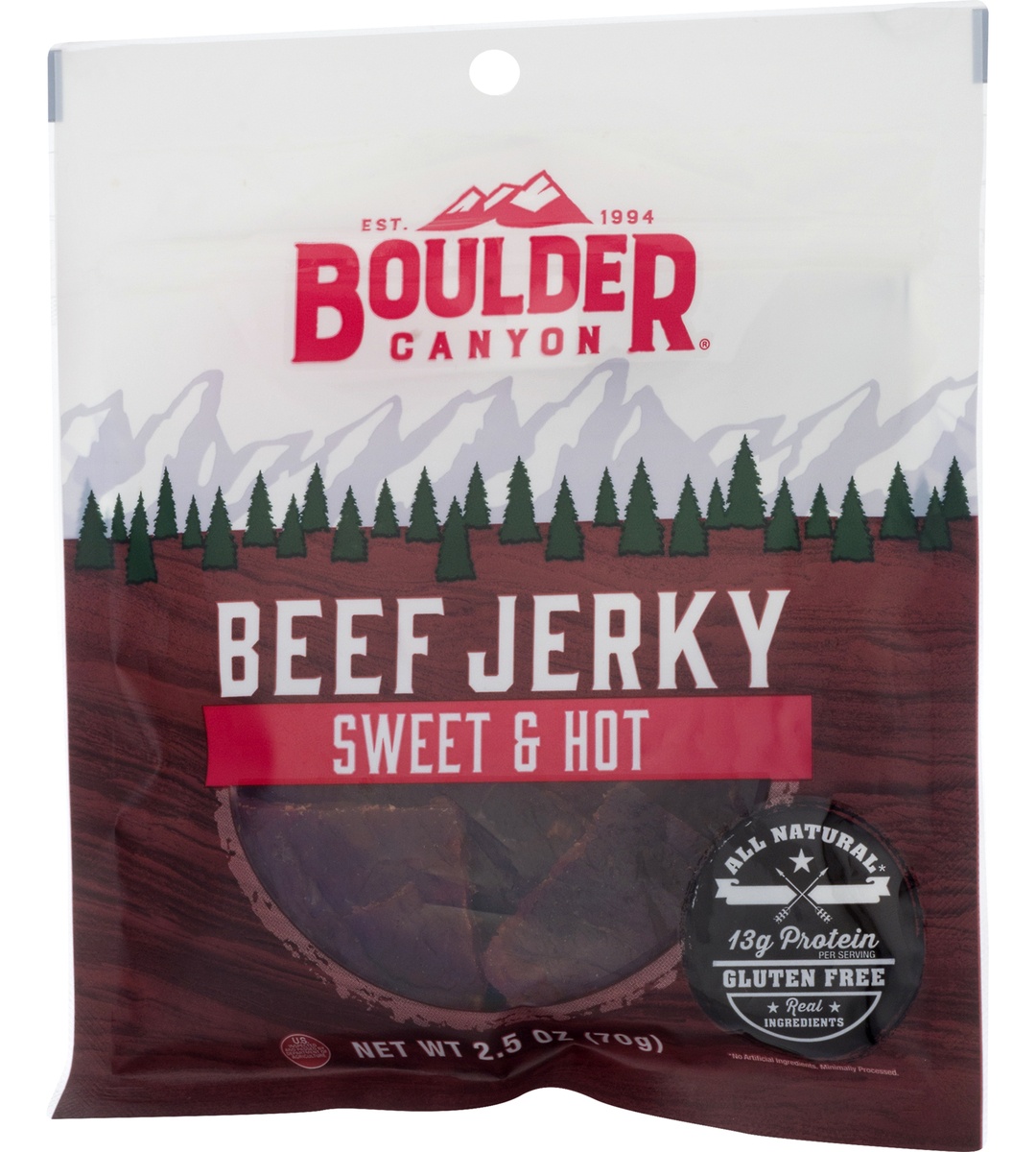 slide 4 of 11, Boulder Canyon Sweet & Hot Beef Jerky, 2.5 oz