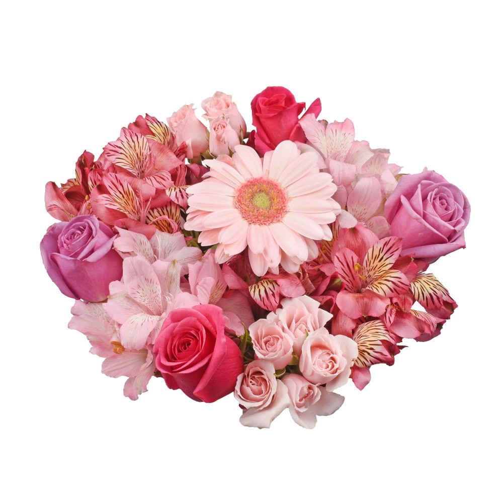 slide 3 of 3, Think Pink Flower Bouquet, 1 ct