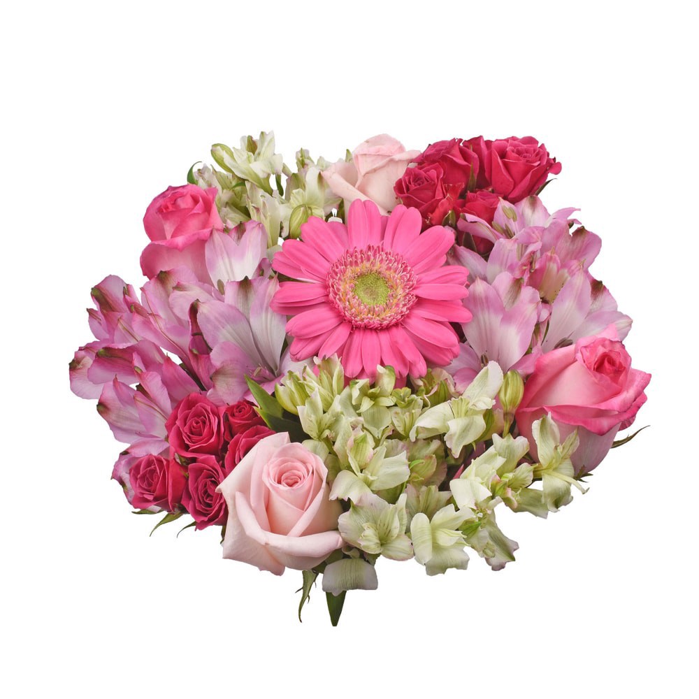 slide 2 of 3, Think Pink Flower Bouquet, 1 ct