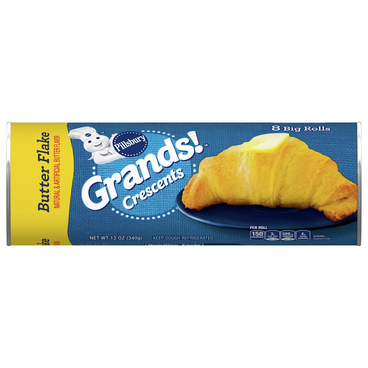 slide 1 of 1, Grands! Big & Buttery Crescent Rolls - 12oz/8ct, 
